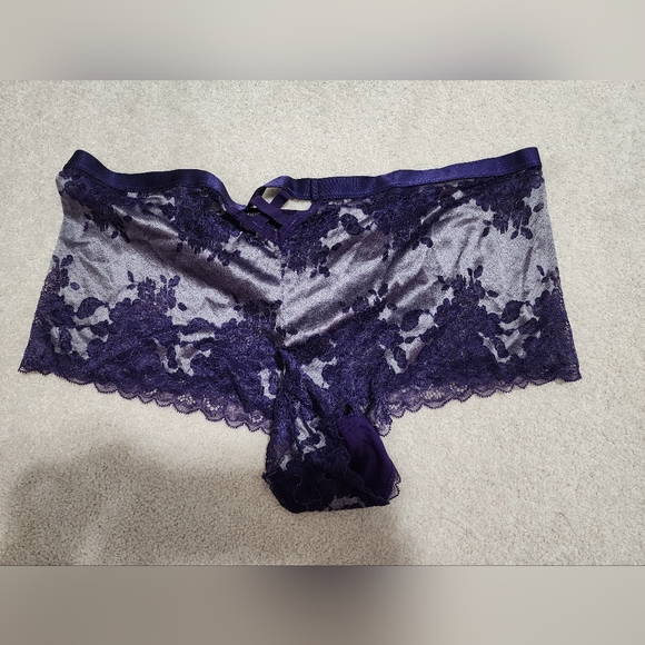 NWT Torrid Purple Lace Boys hortis Panties sz 3 - Picture 3 of 3